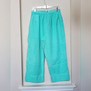fresh produce Teal Wide-Leg Pull-On Pants